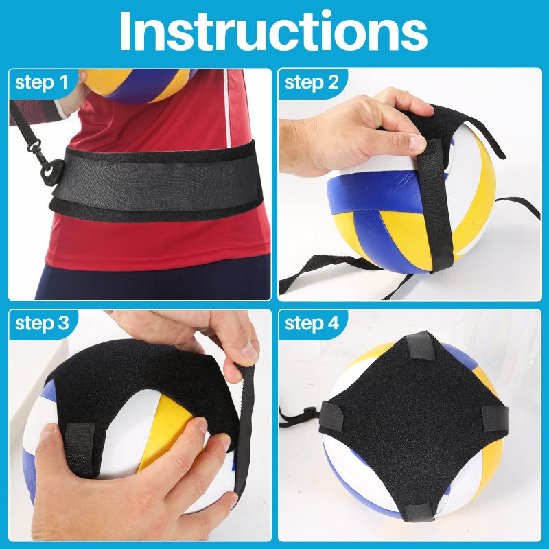 Davllin Volleyball Training Equipment Aid Premium Volleyball Rebounder Trainer Kit Solo Practice Trainer for Serving Setting Spiking and Arm Swing Gifts for Teen Girls & Boys - Image 4